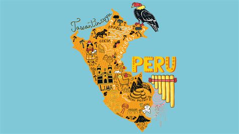 Mapa Turístico De Perú Mapa Turístico Turistico Perú