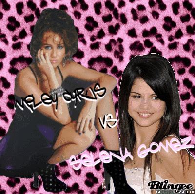 Miley Cyrus Vs Selena Gomez Picture Blingee Com
