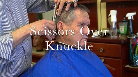 Just work on the perimeter of the haircut — anything that's longer than the outline, nip it off, he explains. Men's Scissor Haircut Tutorial - YouTube