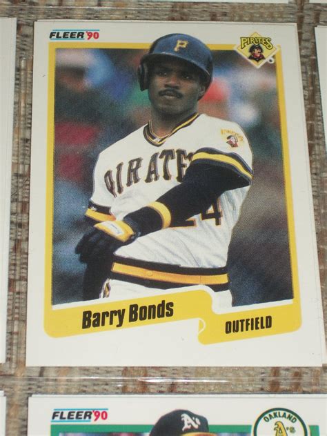 There are other canseco cards produced afterwards like the 1996 select certified, 1998 donruss crusade and many autographed cards that are still being produced today that can be worth big money. Barry Bonds 1990 Fleer Baseball Card