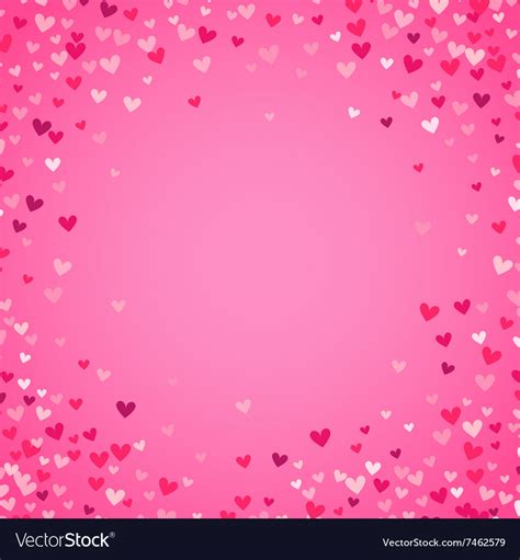 romantic pink heart background royalty free vector image