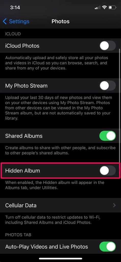 How To Hide The Hidden Photos Album On Iphone And Ipad