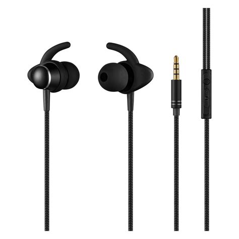 Volkano Titanium Wired Aux Earbuds Black Giant Tiger