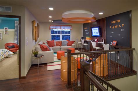 Browse our house floor plans & contact us today to discuss our custom home building process. Ryland Homes Pioneer Ridge Modesl - Contemporary - Family Room - denver - by TRIO Environments