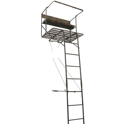Hanging my stand this way is the method that i have used for the past several years. Guide Gear 17 1/2' Deluxe 2 Man Hunting Ladder Tree Stand ...