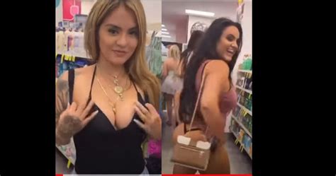 Primas Se Ponen De Traviesas En El Pasillo Del Supermercado