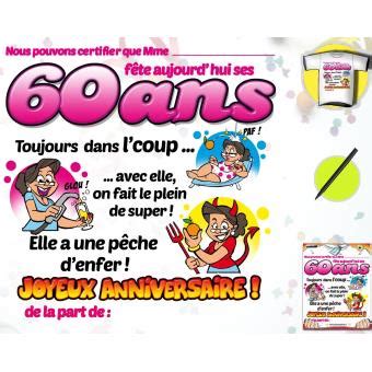 Trouvez parmi tous nos modèles la carte d'anniversaire de votre âge. Tee-Shirt Anniversaire 60 ans Femme - Accessoire de ...