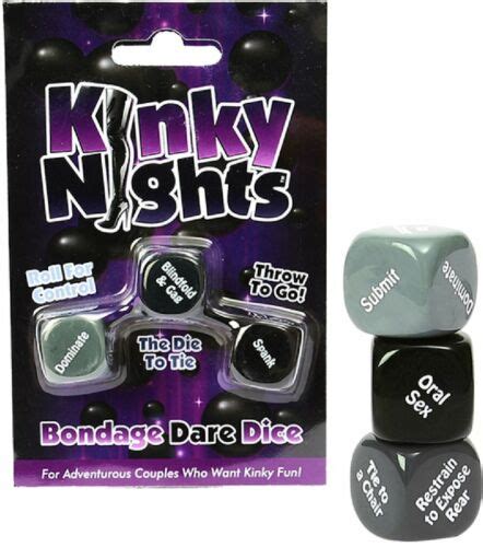 Kinky Nights Bondage Dare Dice Game Couple Fantasy Naughty Bedroom