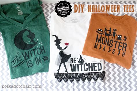 Ob für einen bestimmten anlass oder als geschenk: Make your own Halloween t-shirts - The Polka Dot Chair