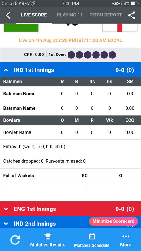 Ind Vs Eng Live Cricket Score Test Match Scorecard Apk
