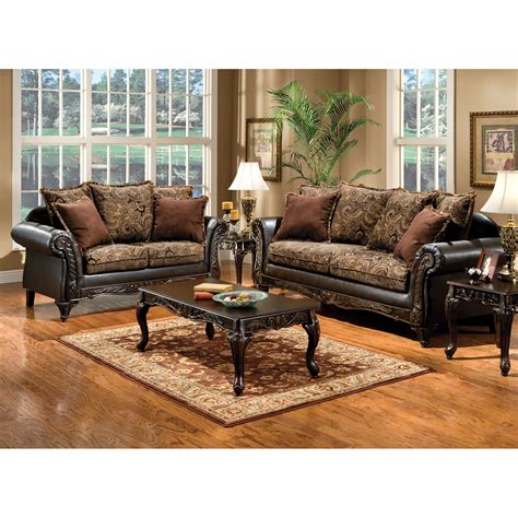 Shop wayfair for all the best floral living room sets. Furniture of America Doria Fabric and Leatherette ...