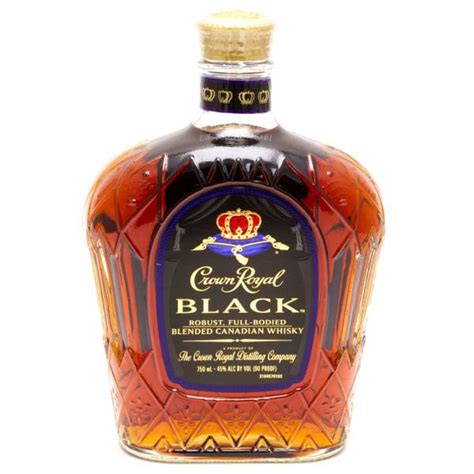 Crown Royal Black Blended Canadian Whisky 750ml Beer Wine And