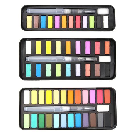 12 18 24 Kleuren Aquarel Pennen Set Met Absorberen Grandado