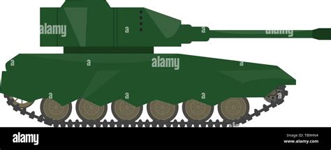 Side View Of A Military War Tank Vector Stock Vector Image And Art Alamy