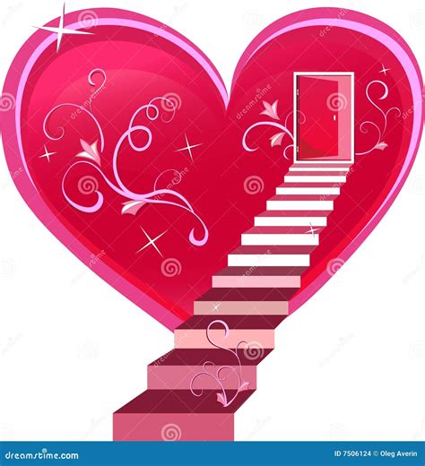 Doors Are Open To The Heart Stock Vector Illustration Of Honeymoon