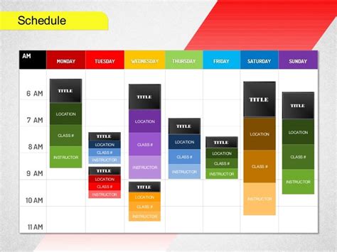 Schedule For Powerpoint By