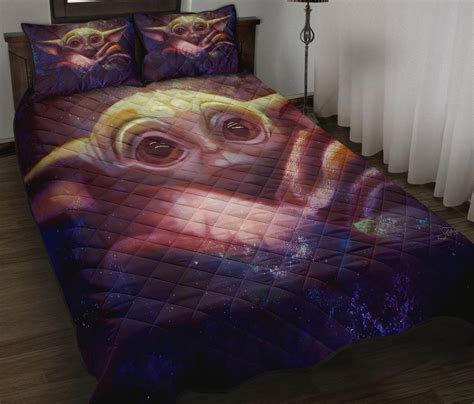 Baby Yoda Quilt Bed Sets