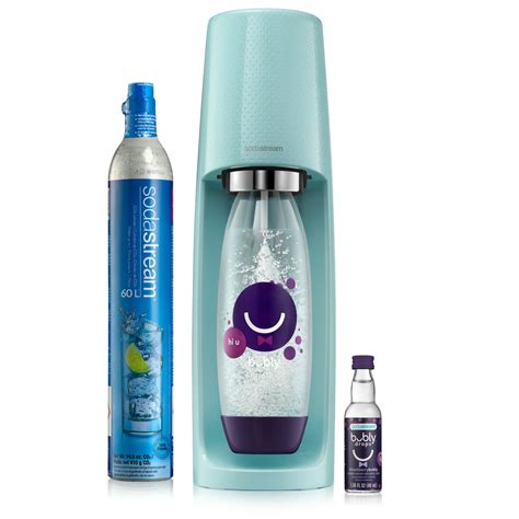 Sodastream X Bubly Fizzi Sparkling Water Maker Bundle Icy Blue With