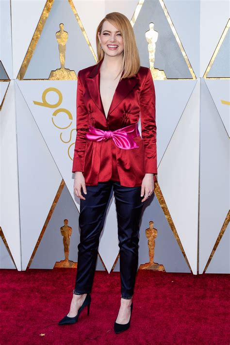 Emma Stone Oscars 2018 Red Carpet