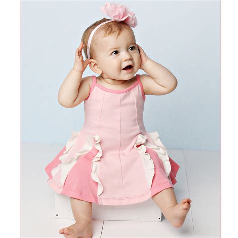 Lemon Loves Layette Amelia 2 Pc Baby Twirl Dress In Pink