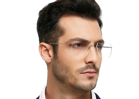 gafas sin montura para hombre y mujer lentes de metal sin montura con monturas Ópticas buy
