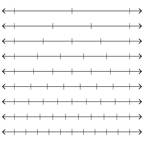 Free Printable Blank Number Lines Printable Templates