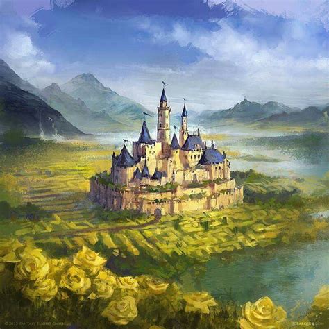 Highgarden By Juan Carlos Barquet Fantasy City Fantasy Castle