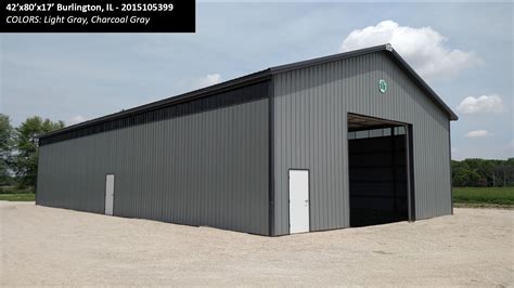We offer any size pole barn kit and help you customize and design it for any purpose including general storage, garages, man caves, workshops, horse barns, residential charcoal. 42'x80'x17' Cleary Machinery Building in Burlington, IL ...