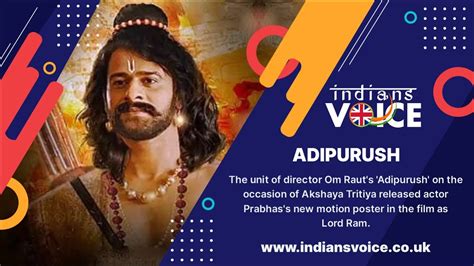Adipurush Makers Unveil Spectacular New Poster Of Prabhas And Devdatta