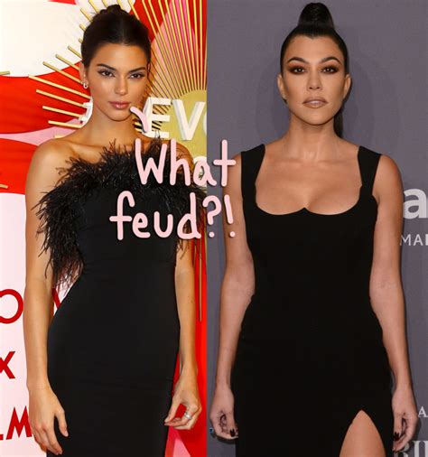 Kendall Jenner And Kourtney Kardashian Respond To Rumors Of A Feud After