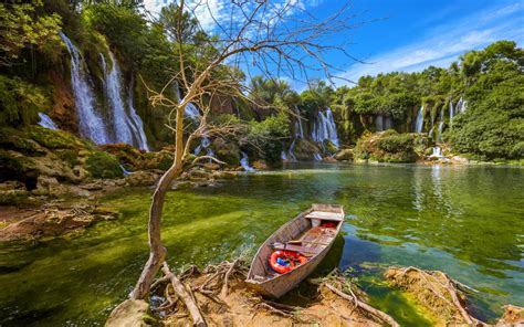 Waterfall Kravice In Bosnia And Herzegovina Beautiful