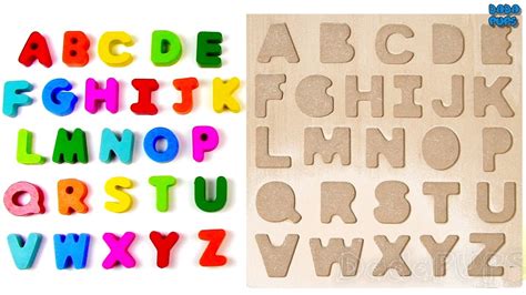 Learning A To Z Alphabets For Kidsabc Song For Childrenwooden Abcd