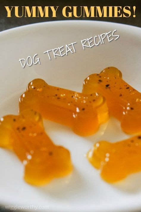 Replacing the types of chewy treats homemade dog treat recipes. Gummy Dog Treat Recipe | Dog biscuit recipes, Homemade dog ...