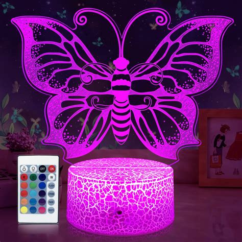Butterfly Lights Butterfly Night Light For Girls 3d Illusion Lamp 16