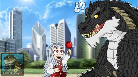 Godzilla Meets Eri Chan 2 Godzillaxbnha By Mariozillarex64 On Deviantart
