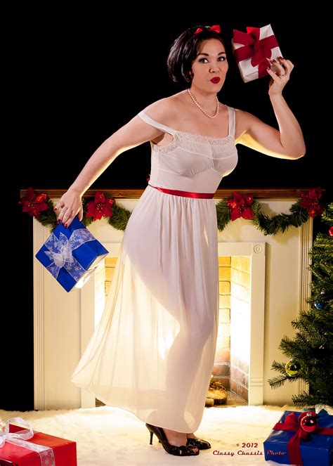 Elvgren Christmas Pinup Remake Renee Reneelarouge Formal Dresses