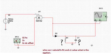 Electronic How To Calculate R And C For Am Demodulation Envelope