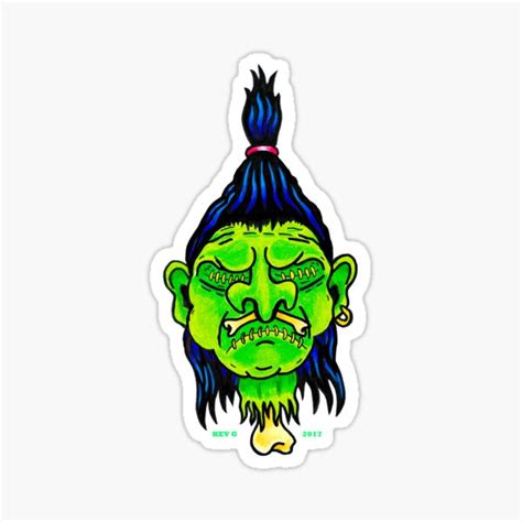 Shrunken Head Variant Art By Kev G Sticker For Sale By Artbykevg