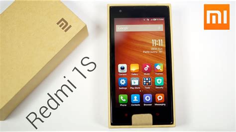 Xiaomi Redmi 1s Unboxing And Hands On Youtube