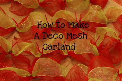 How To Make A Deco Mesh Garland Miss Kopy Kat