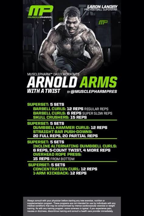 Arnold Arms Muscle Pharm Musclepharm Workouts Arnold Workout