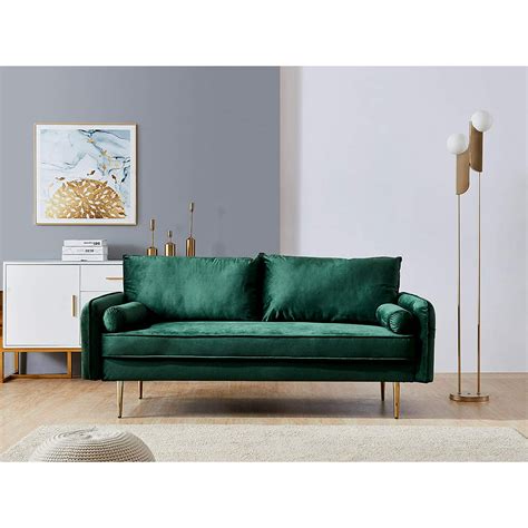 Green Sofa Furniture 71 Mid Century Fabric Sofas For Small Spaces