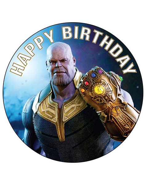 Buy Inch Edible Cake Toppers Avengers Infinity War Thanos Themed