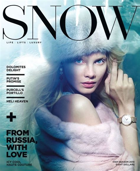 Magazine Cover Ski Fashion Snow Fashion