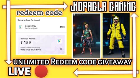 Free fire redeem code success. FREE FIRE REDEEM CODE GIVEAWAY UNLIMITED - YouTube