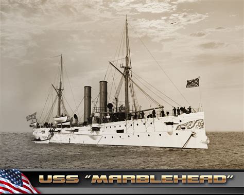 Uss Marblehead Protected Cruiser 1894 Navy Ships Warship Battleship