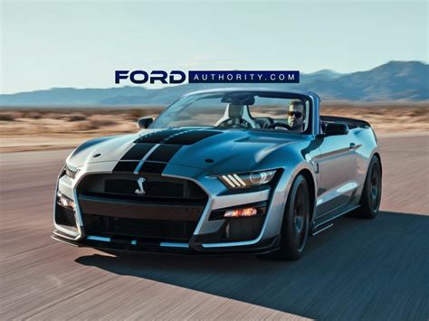 2020 Ford Mustang Shelby Gt500 Convertible Rendering Ford Authority