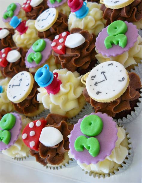 He'll look less dopey and more like the cartoon. The Cup Cake Taste - Brisbane Cupcakes: Alice In Wonderland Mini Cupcakes
