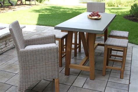 Bar Height Outdoor Dining Table