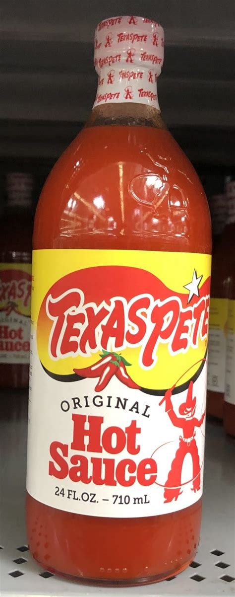 Texas Pete Hot Sauce Pepper Wing Oz Bottle Tabasco Chilli Vinegar Eggs Grits Buync